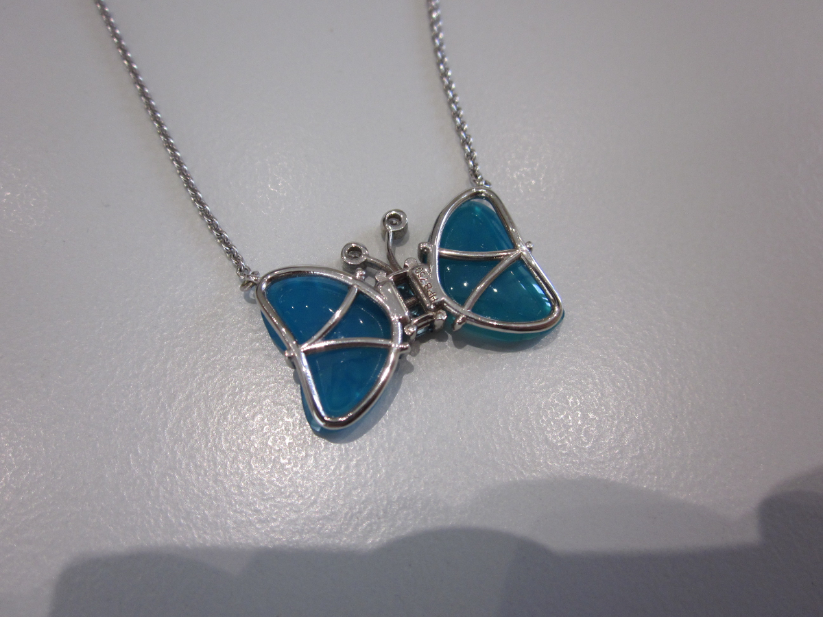 1 Collier Schmetterling mit Achat